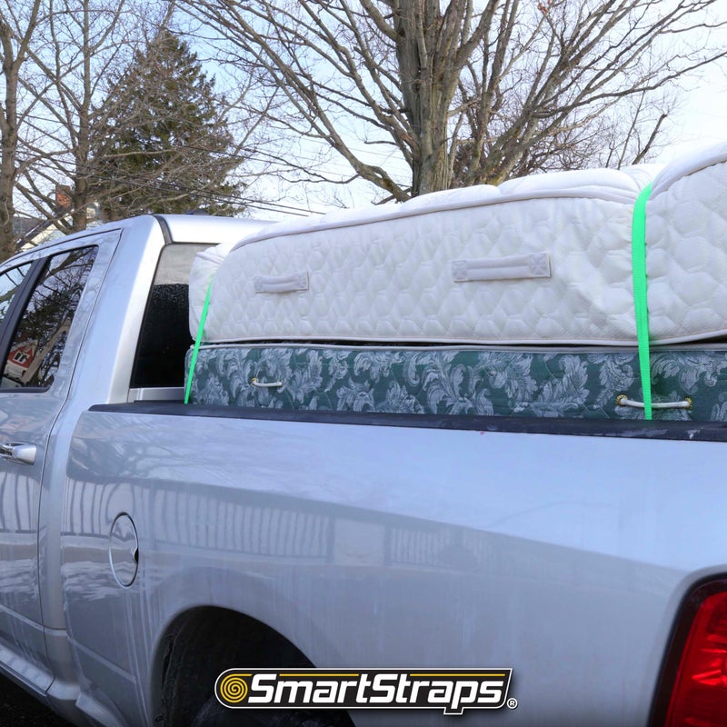 SmartStraps Ratchet Straps - 6ft GRN Padded Ratchet 2pk 1,500lb , green -SMAR138 - Image 3